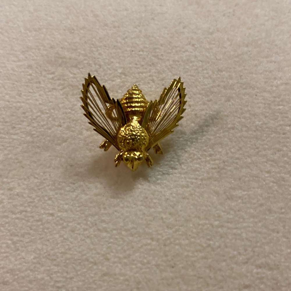Monet Gold Insect Brooch